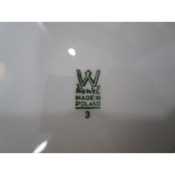 Holly Pattern Vintage Wawel Poland Cake Dessert Bread Butter Plates A Pair EUC - Picture 7 of 10